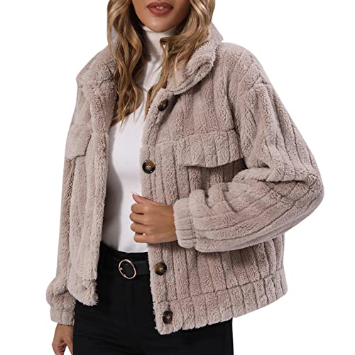 Chaquetas de gamuza para mujer, gabardinas cortas para niñas, chaqueta de forro polar, chaqueta de invierno de gran tamaño, abrigo de invierno para mujer, abrigo cálido acolchado para mujer, abrigo de