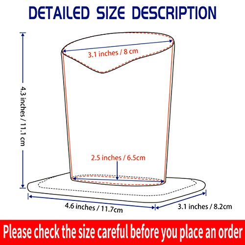 Image of 2 Pcs a Set, Plush Lined Eyeglasses Holder Stand Case Protective Glasses Case for Desks