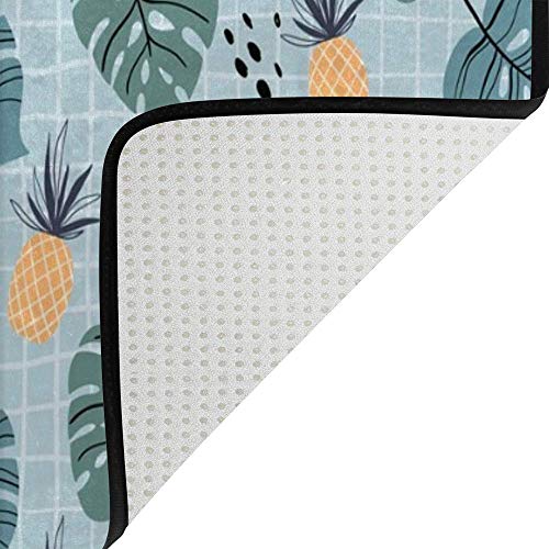 Tapis de sol antidérapant oiseaux exotiques pour salon et chambre - 5
