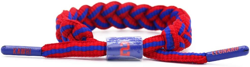 FANwenfeng Basketball Team Star Wristband Hand Weave Adjustable Shoelace Bracelet 2 Pcs