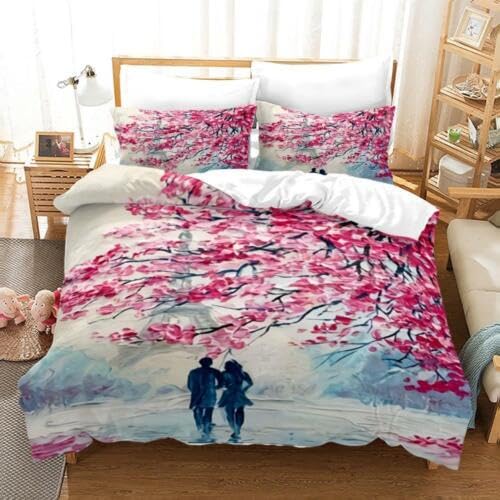 Parure de lit 240 x 260 rose sans repassage pour un entretien facile