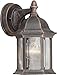 5" One Light Outdoor Wall Lantern with Clear Glass