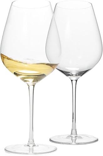 Miniatura 2 de Big Wine Glasses  Juego de 2 copas de vino gigantes de gran tamaño I para botella completa, copa de vino grande tinto y blanco con tallo I Ultra