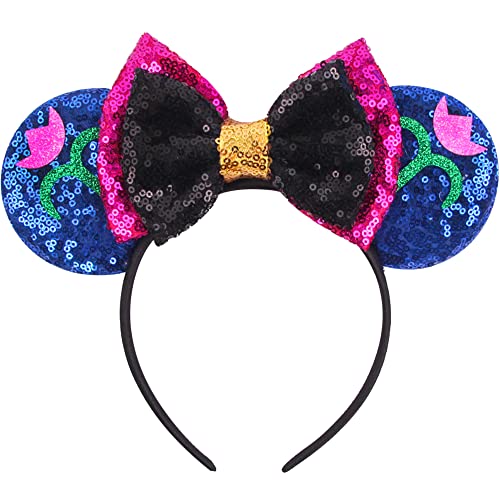 MADO Mouse Ears Headband for Women Girls,Park ears Princess mouse ears for Women girls kids adults