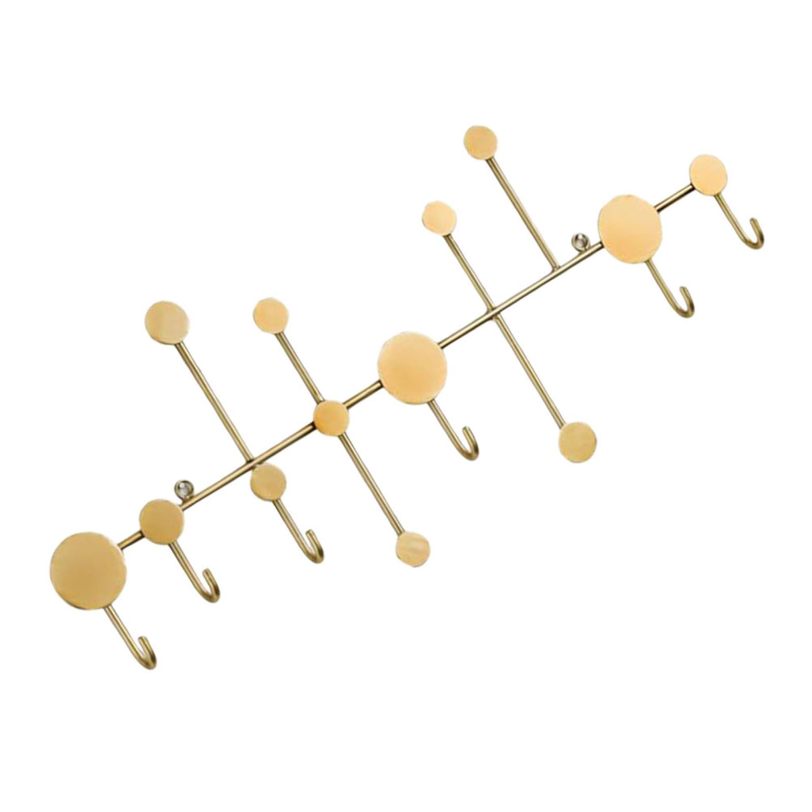 Goldener Kleiderhaken zur Bohrfreien Wandmontage für Kleidung und Schirme