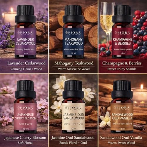 Image of Premium Fragrance Oil Set - Highly Concentrated Scented Oils for Candle Making, Soap, Wax Melts & Home Fragrance, Long Lasting Aroma Oils Gift Set for Diffusers & DIY, Aromatherapy Mothers Day Gift