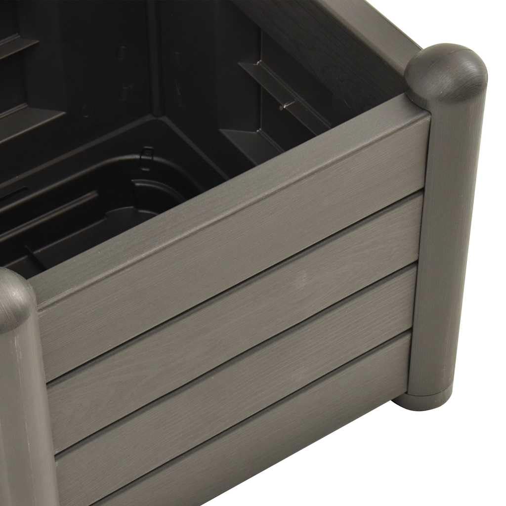 vidaXL Fioriera da Giardino con Graticcio 43x43x142 cm PP Antracite