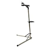 BikeHand Bike Repair Stand | Lightweight & 360 Adjustable Home Bicycle Mechanics Workstand w/Magnetic Tool Plate | Quick Release Portable Bike Maintenance Stand for Mountain & Road Bike