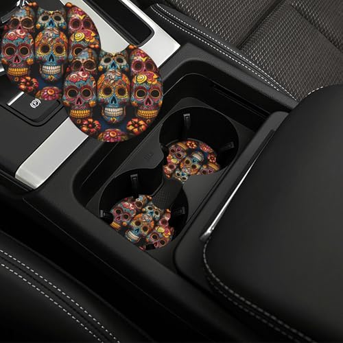Posavasos universales para auto 2 piezas negro