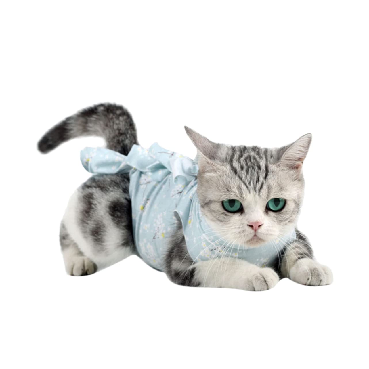 Traje anti-lamer para gatos YARNOW evita collares rígidos y protege puntos de sutura