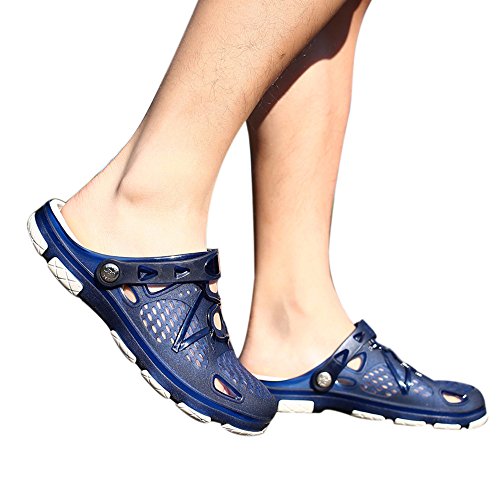 Nevera Men's Outdoor Casual Walking Flip Flops Casual Shoes Beach Slippers Sandals Blue