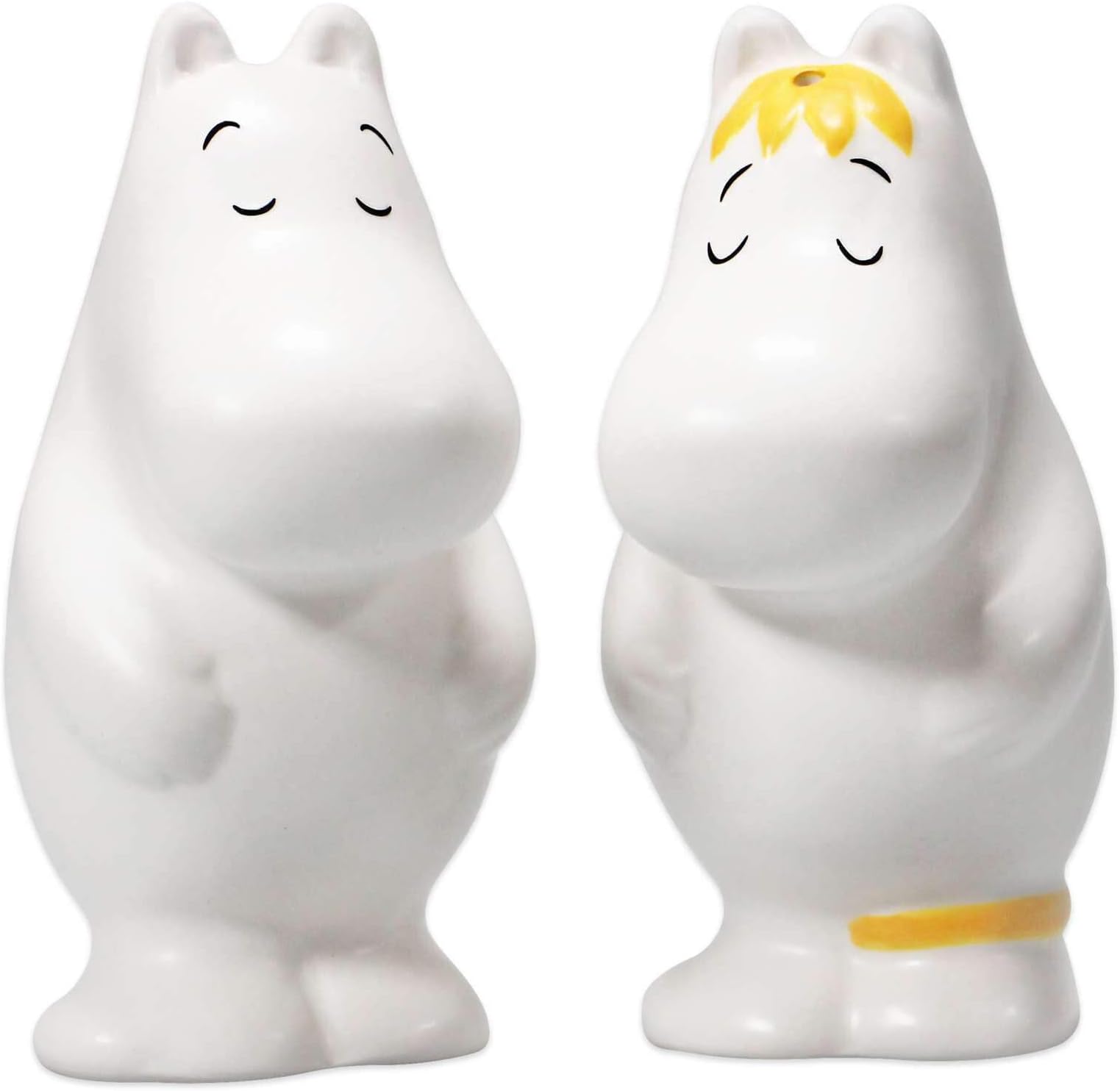 - Maia Gifts Moomin 'Hug' Shaped Salt & Pepper Shakers (SALTMO01), White