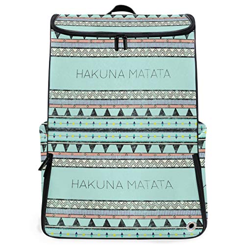 Mochila de Viaje Hakuna Matata Vintage Book Bag Casual Travel Waterproof