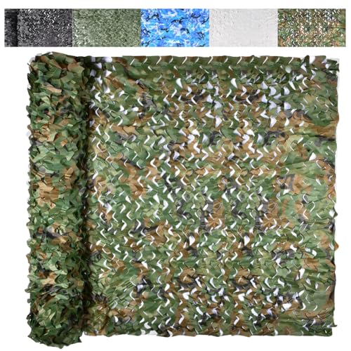 Lona de malla de camuflaje, ideal para persianas de caza, uso militar, temática de cumpleaños de dinosaurios y camping