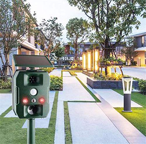 XZYP Animal Repeller,Outdoor Solar Powered Ultrasonic Animal & Pest Repeller Scare Cat Dog
