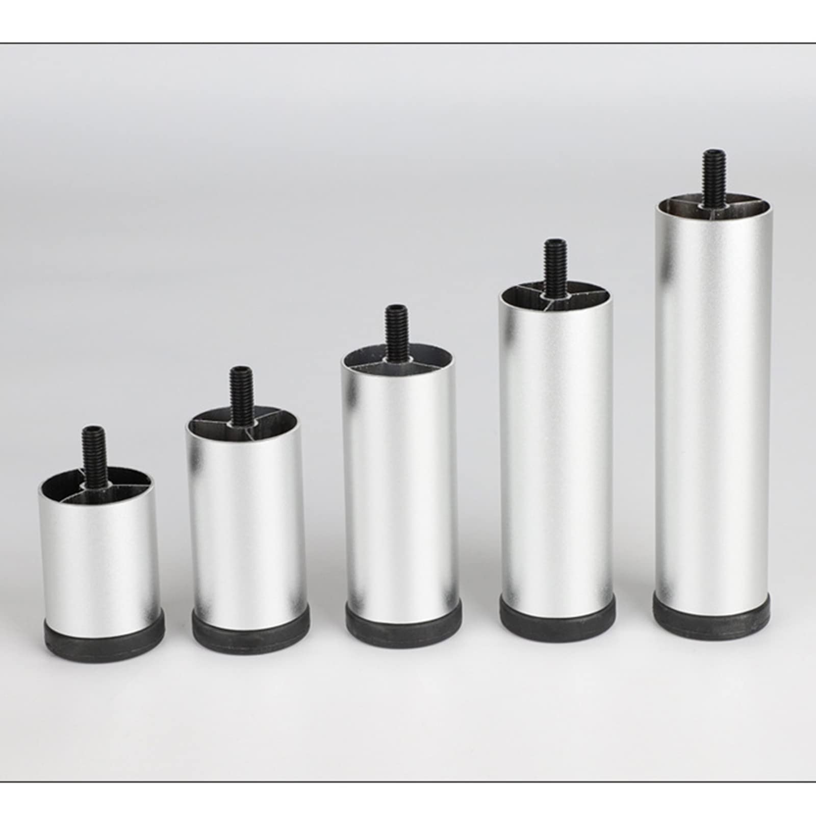 Xrdbfd 1 Set of 4 Metal Sofa Legs, DIY Household Table Feet, Furniture Legs for Beds, Armchairs, Cabinets, Adjustable Height, Heavy Duty Furniture