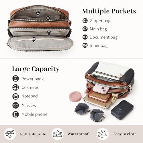 Image of Crossbody Purse for Women Small Crossbody Bags Trendy Vegan Leather with Adjustable Shoulder Straps Gift for Mother Wife Mom