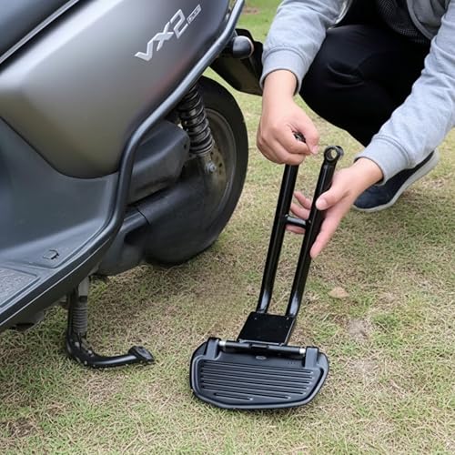 Image of PATHAK Heavy Duty Ladies Footrest Compatible with Hero Vida VX2 Plus / VX2 Go / VX2 Electric Scooter | Metal Body | Rear Left Side Foot Step| Black)
