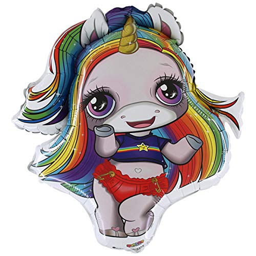 Toyland® 27 "Poopsie Slime Surprise Rainbow Brightstar Girl Folie Balloon - Party Decorations