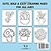 Cute, Bold and Easy Plants and Flowers Coloring Book: Simple and Relaxing Designs for Adults, Seniors, Teens & Kids to Unwind and Enjoy (Color Me Calm)