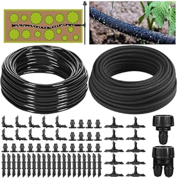 soaker hose system for gardens