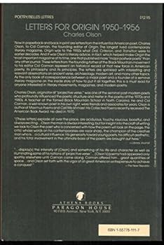 Paperback Letters for Origin, 1950-1956 Book