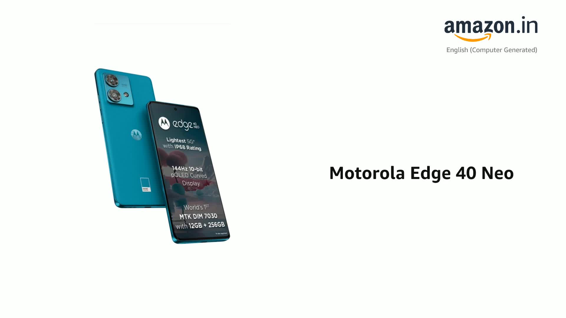 Motorola edge 40 ブルー 8GB/256GB おまけ多数有り Refurbished) Motorola Edge 40 5G (Lunar Blue, 8GB RAM, 256GB