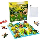 Lerngehirnpuzzle - Reise-Strategiebrett, Dinosaurier-Steinset, Zwei-Spieler-Match | Tragbares...