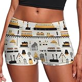 Damen-Unterwäsche, nahtlos, Boyshorts, weicher Stretch, Boxershorts für Damen, mehrfarbig
