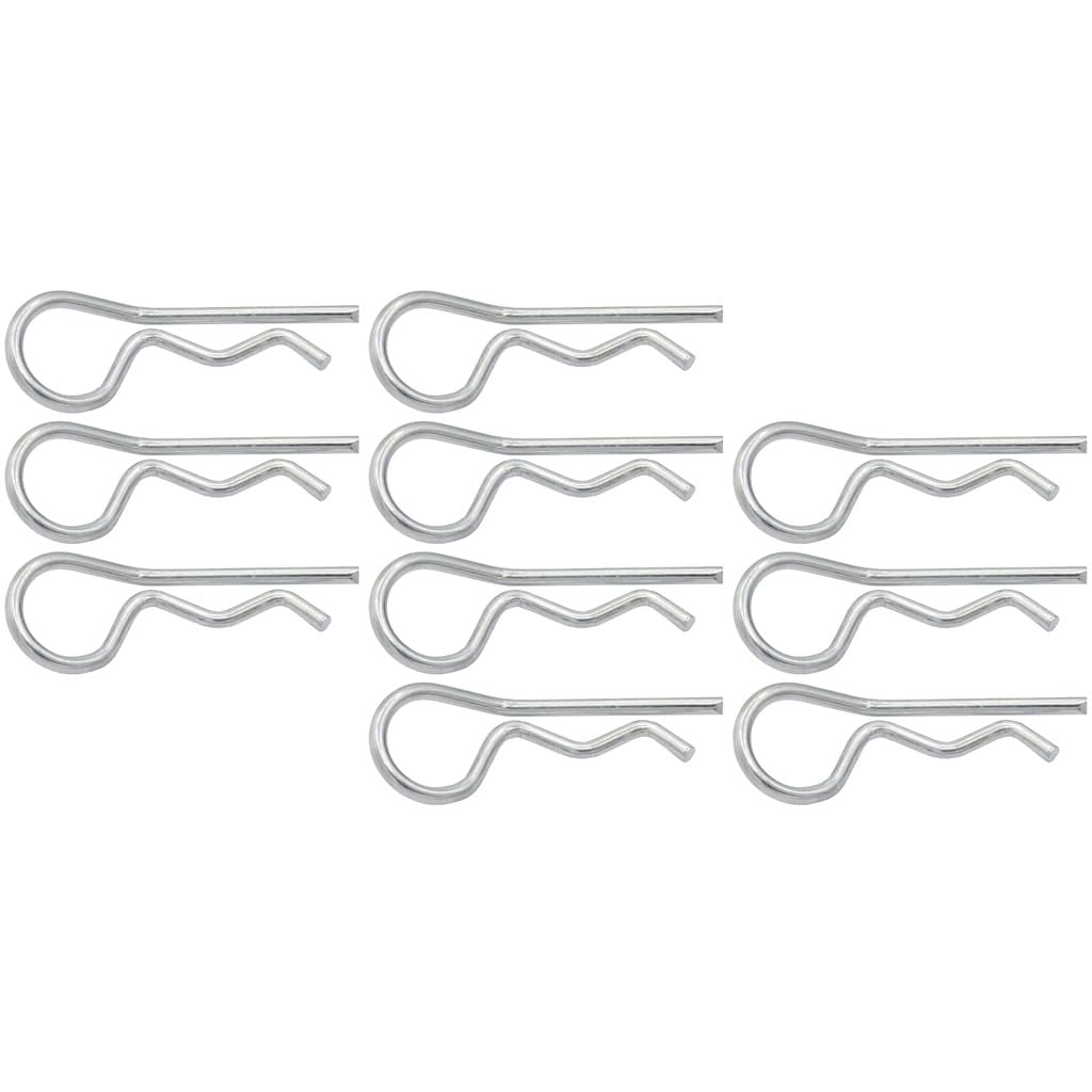 Works for Competition AC03T08 Silver Bent Body Clips 26.7mm Long 4.3mm Wire (10)