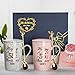 Imagen de YIKILYLIFE Regalos 55 Año Aniversario Boda 2PCS Tazas 400ml