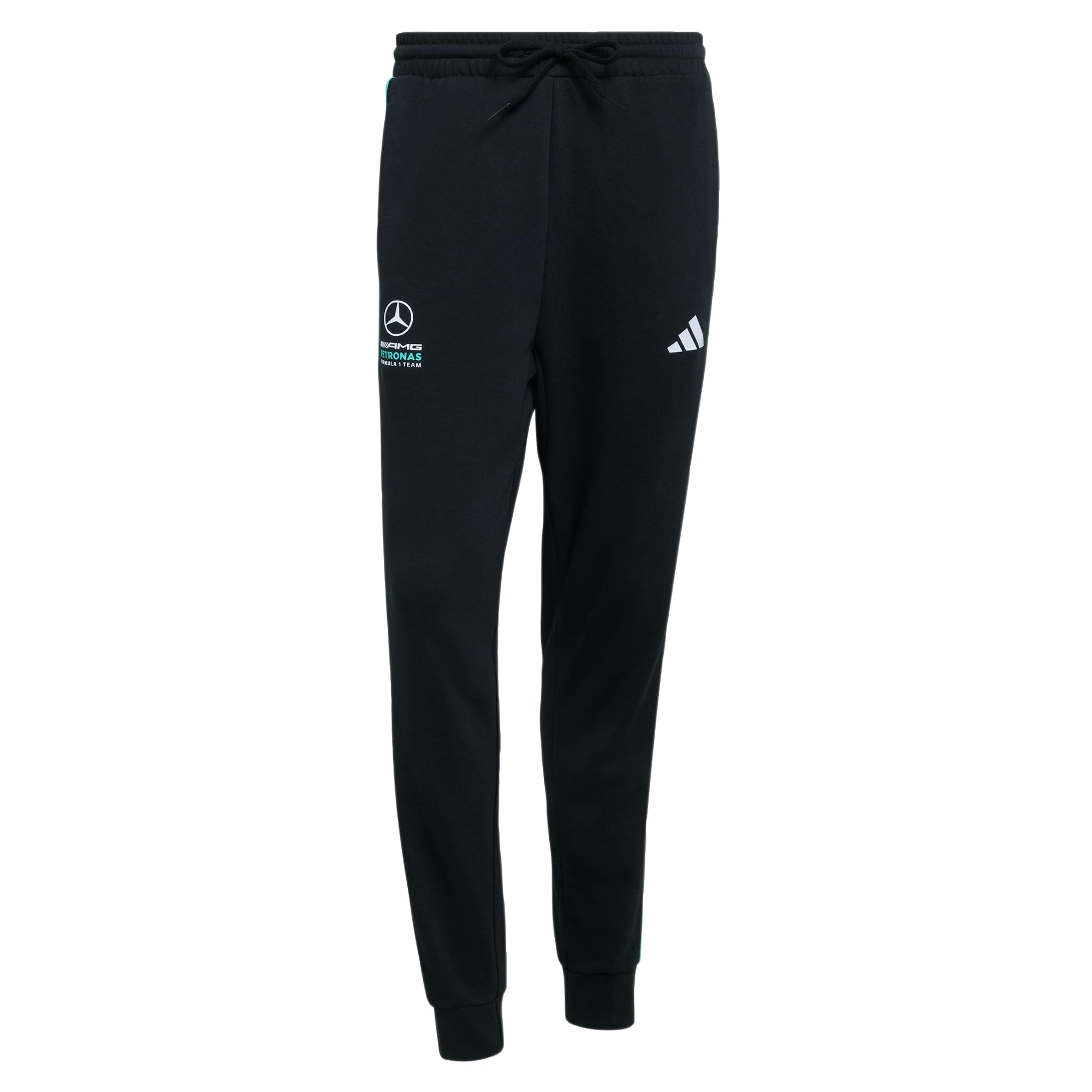 adidas Men's Mercedes - AMG Petronas Formula 1 Team DNA Pant, Black/semi Mint Rush, XXL