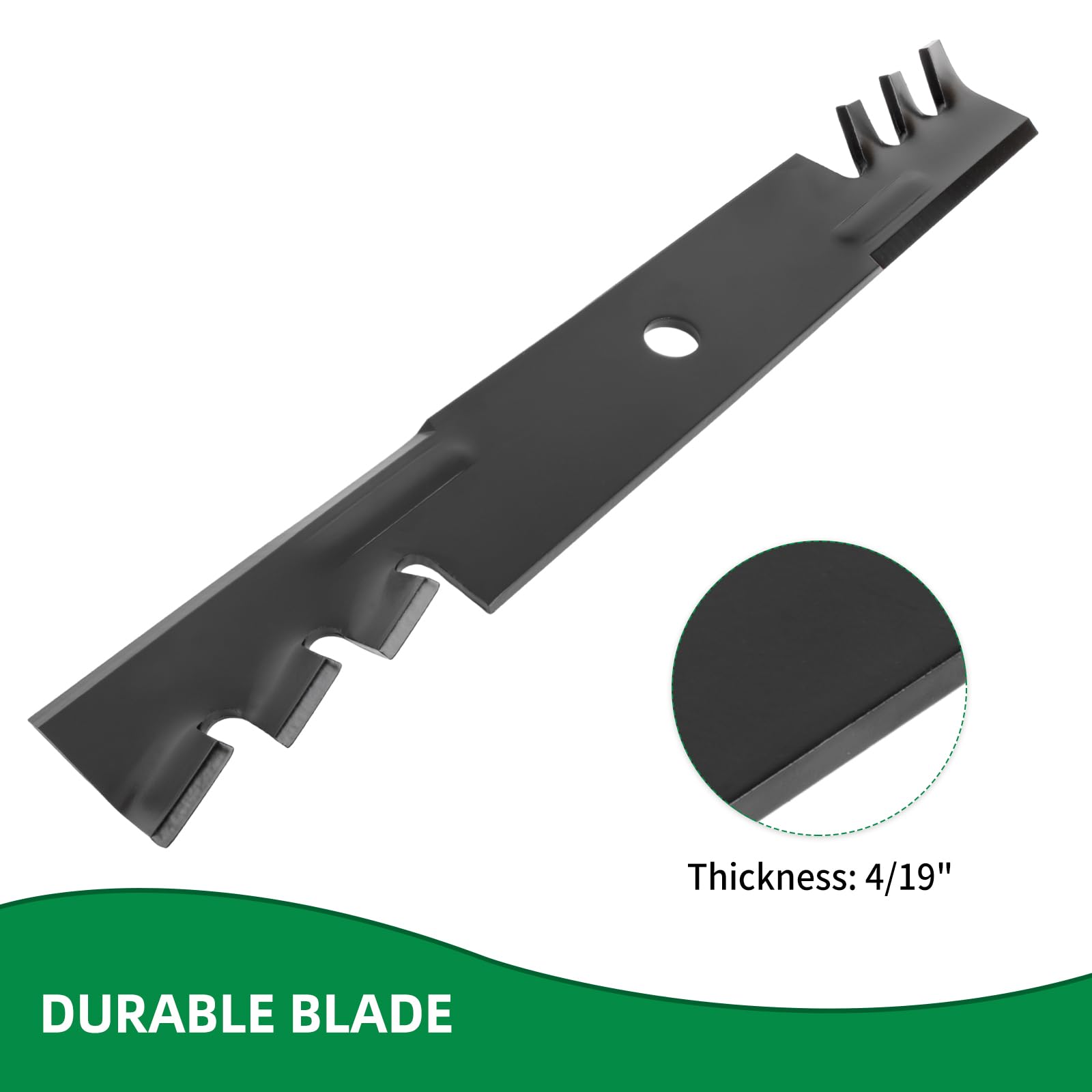 01010168-X - Cuchillas de cortacésped compatibles con cortacésped Cub Cad y 50 pulgadas, cuchillas dentadas para Cub Cad et M50-KHS Z-Force 50 GT1500, reemplaza MTD 01010168-0637 01010168