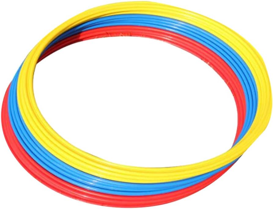 6pcs Agility Rings Speed Agility Training Rings for Trainers Athletics Football Soccer Sports Workout 40cm