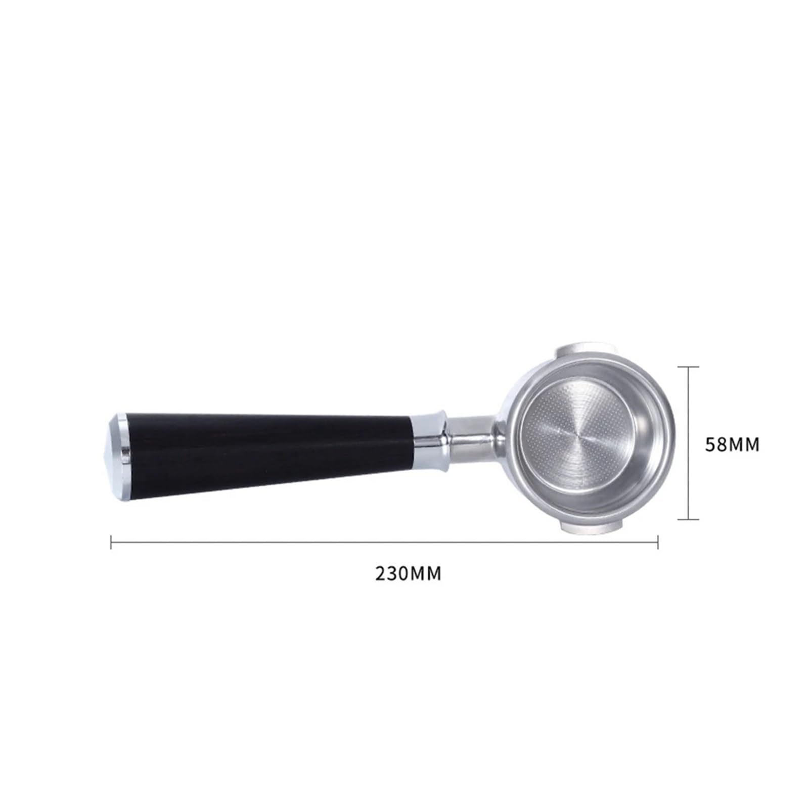 Portafiltros sin fondo de 58 mm for cafeteras espresso con caldera doble BES900XL, BES920XL, BES980XL, BES990BSS