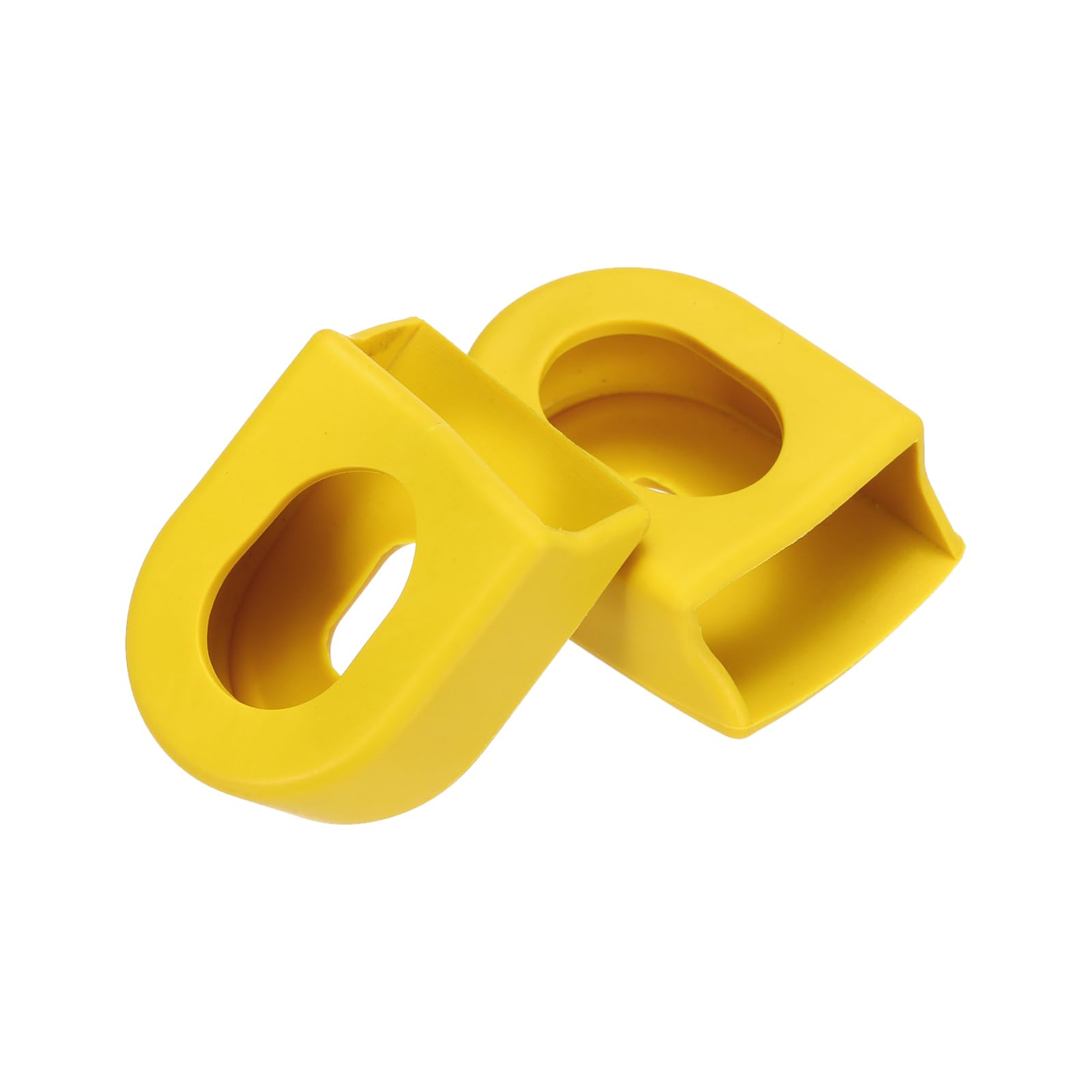 PATIKIL Road Bike Crank Protectors, 2 Pcs Silicone Crank Boots Bike Protectors Arm Protectors for Bicycle Cranks Anti-Friction Rubber Mountain Road Bike, Yellow