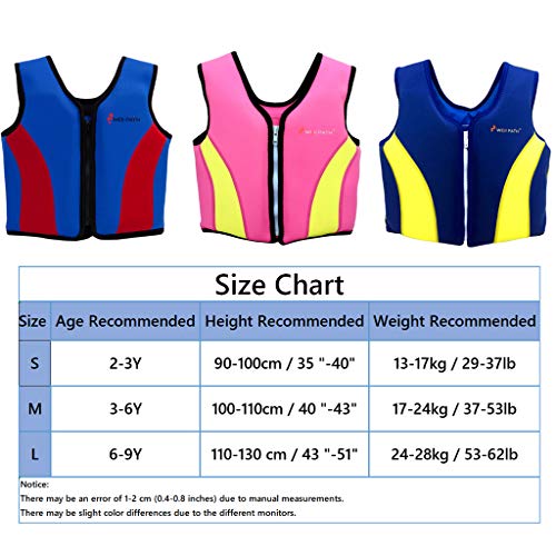image for OldPAPA Kids Life Jacket Swim Vest, Boys Girls Flotation Classic Life 