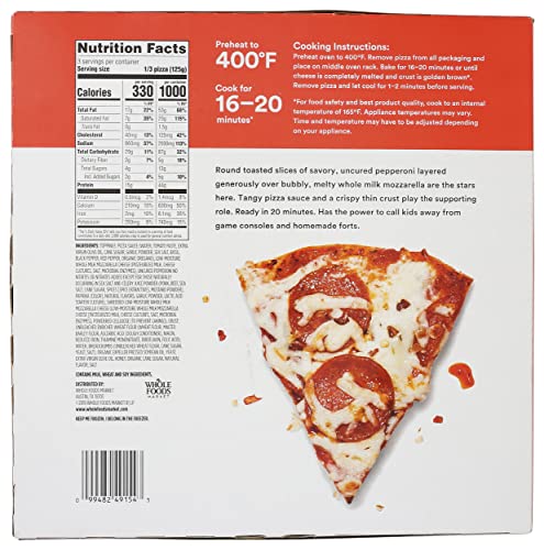 365 By Whole Foods Market, Pizza Thin Crust Uncured Pepperoni, 13.3 Ounce #TOP1