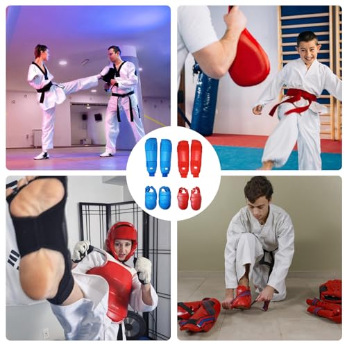 Protège-tibias kickboxing en revêtement robuste et finitions soignées - 2