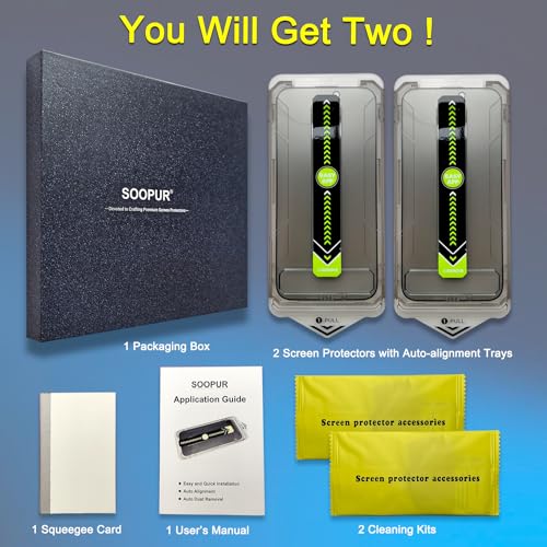 SOOPUR 2 Pack Matte Privacy Screen Protector for iPhone 17 Pro, [Auto-Dust Removal and Auto-Alignment] Anti-Spy Anti-Glare Anti-Fingerprint Tempered Glass Film 6.3", Smooth & Sensitive Touch by SOOPUR - Image 7