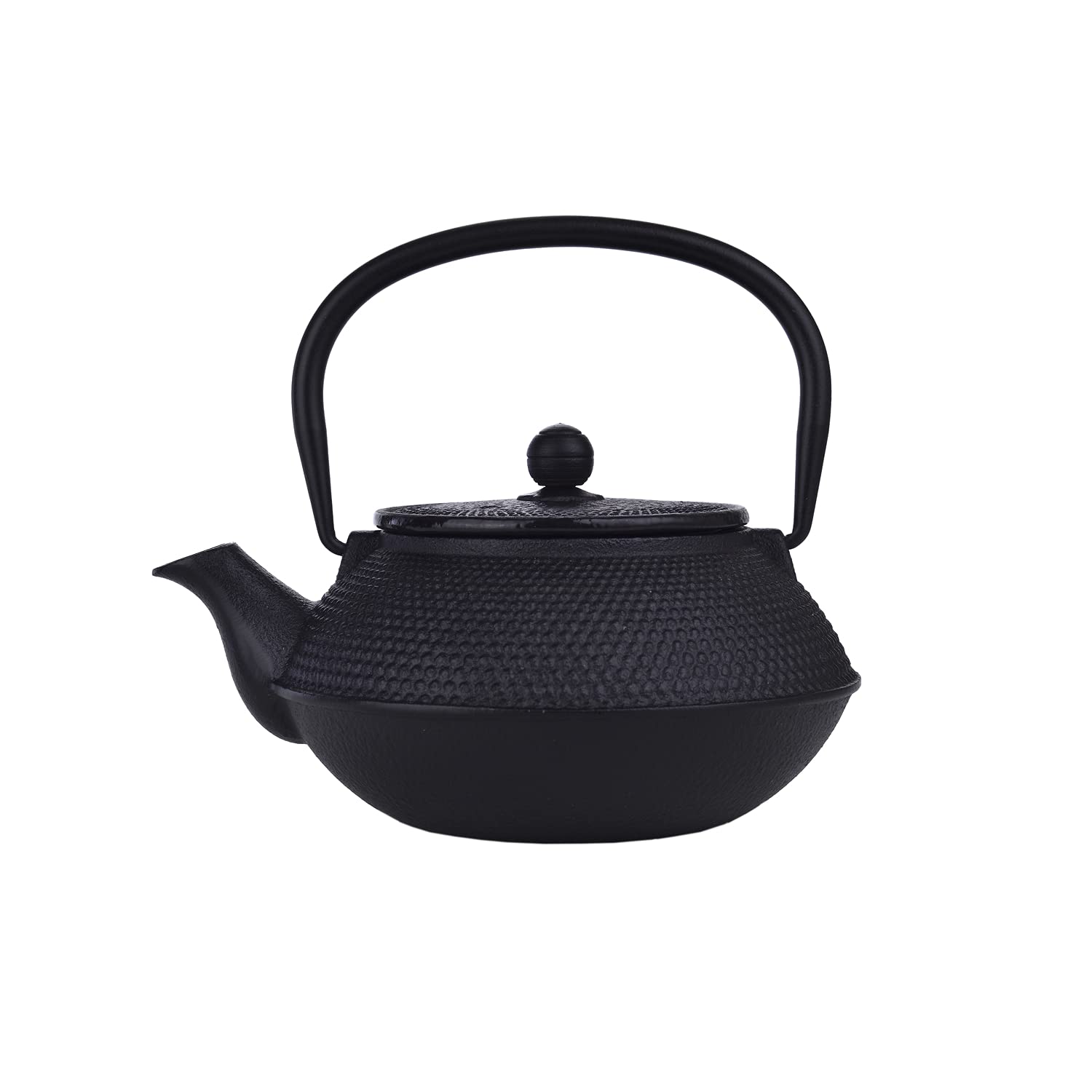 LAGUIOLE - LAGUIOLE Tetera de Hierro Fundido, Interior Esmaltado Negro, Infusor, Juego de Tetera de Hierro Tradicional, Bandeja de Hierro Fundido y 2 Tazas de Té Japonés, Negro, 800ml