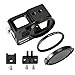 Aluminium Housing Case Alloy Protective Skeleton Frame with 52mm UV Filter and Lens Cap for Gopro Hero 5/6/GoPro HERO7 Black Action Camera Black with Rear Door