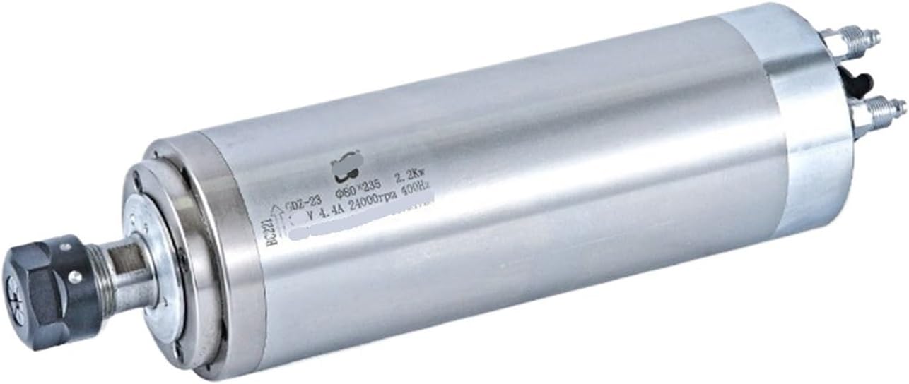 2.2KW 220V 380V water-cooled spindle motor 3/4 bearing ER20 diameter 80mm GDZ-23 GDZ-23-2(380V,2.2KW 4 bearing)