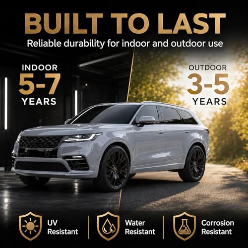 Image of Gloss Grey Vinyl Wrap for Cars, 1 x 5 ft, Air Release