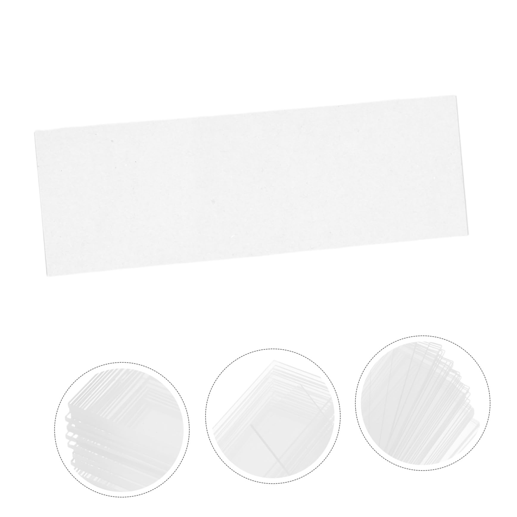 STOBAZA 200 Pièces Diapositives De Verre Pré-nettoyées Lames De Microscope De Laboratoire Diapositives En Verre Optique Pour La Biologie Transparent