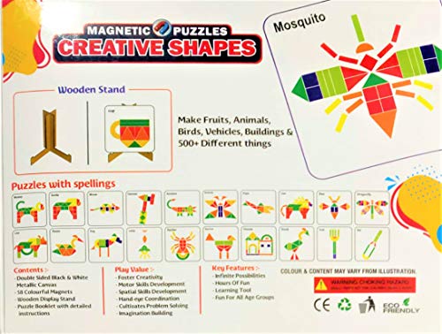 Image of Smart Picks Magnetic Creative Shapes 1 Puzzle for Kids, 58 Pieces