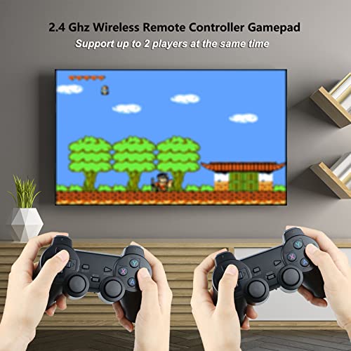 Joorniao Wireless Retro Game Console, Built In 10000+ Games, 9Emulators, Plug & Play Video Game Stick 4K Hdmi Output For Tv With Dual 2.4G Wireless Controllers Birthday Gifts For Boys&Girls(64G) #TOP2