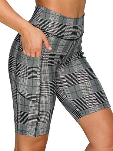 Image of ALWAYS Women's High Waist Bike Shorts - Athletic Workout Tummy Control Stretch Running Yoga Pants