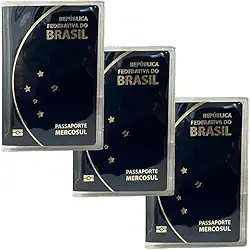 kit 3 Capa Transparente Para Passaporte