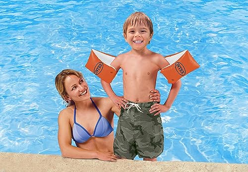 Image of Intex Kid's Plastic Swimming Arm Bands, 18x15x3 cm (Orange)